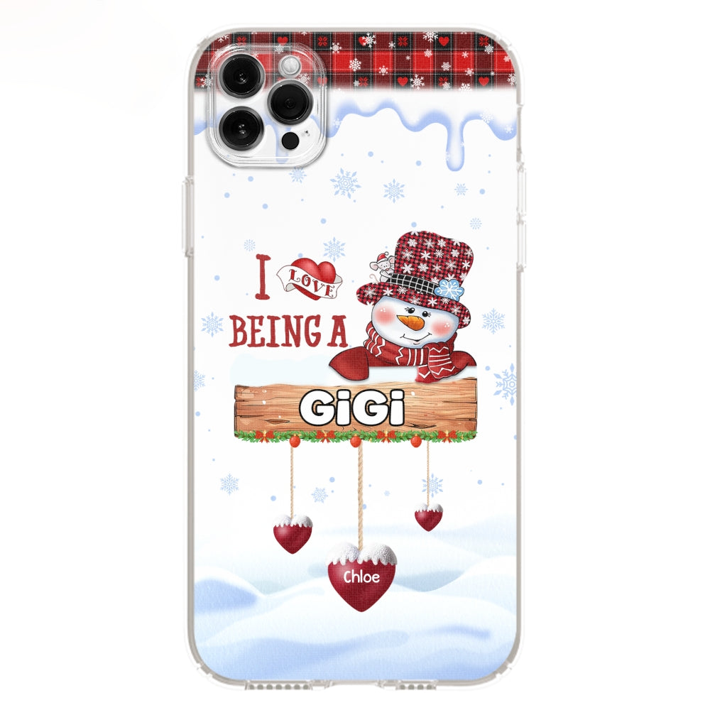 I Love Being A Grandma - Personalized Custom Phone Case
