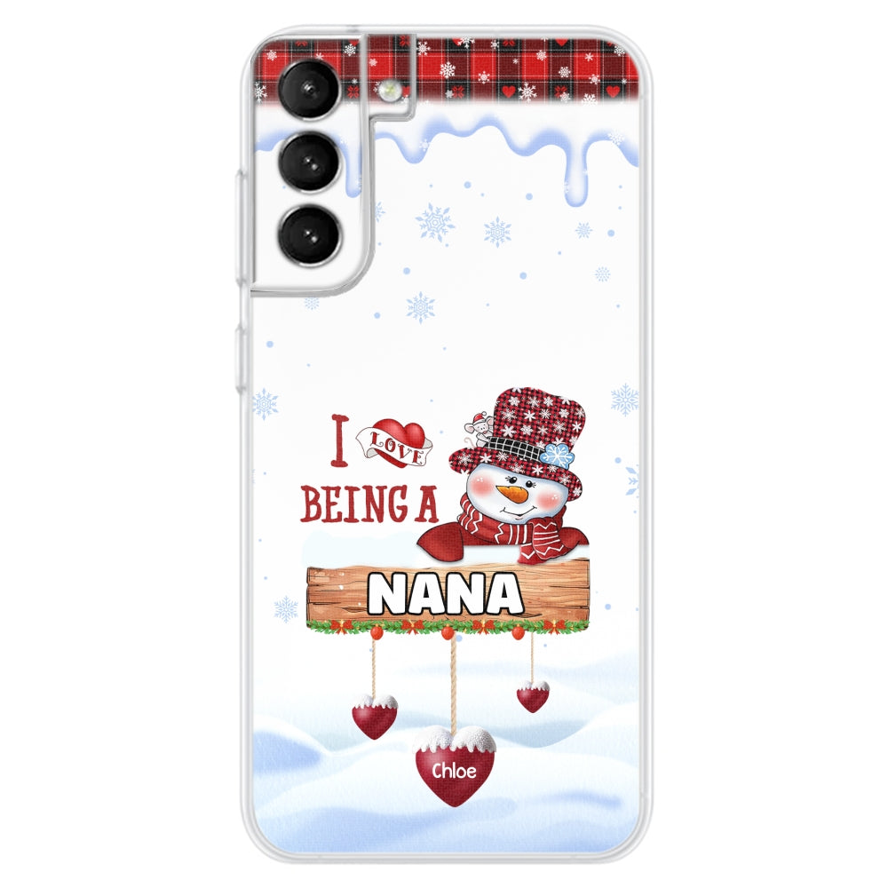 I Love Being A Grandma - Personalized Custom Phone Case