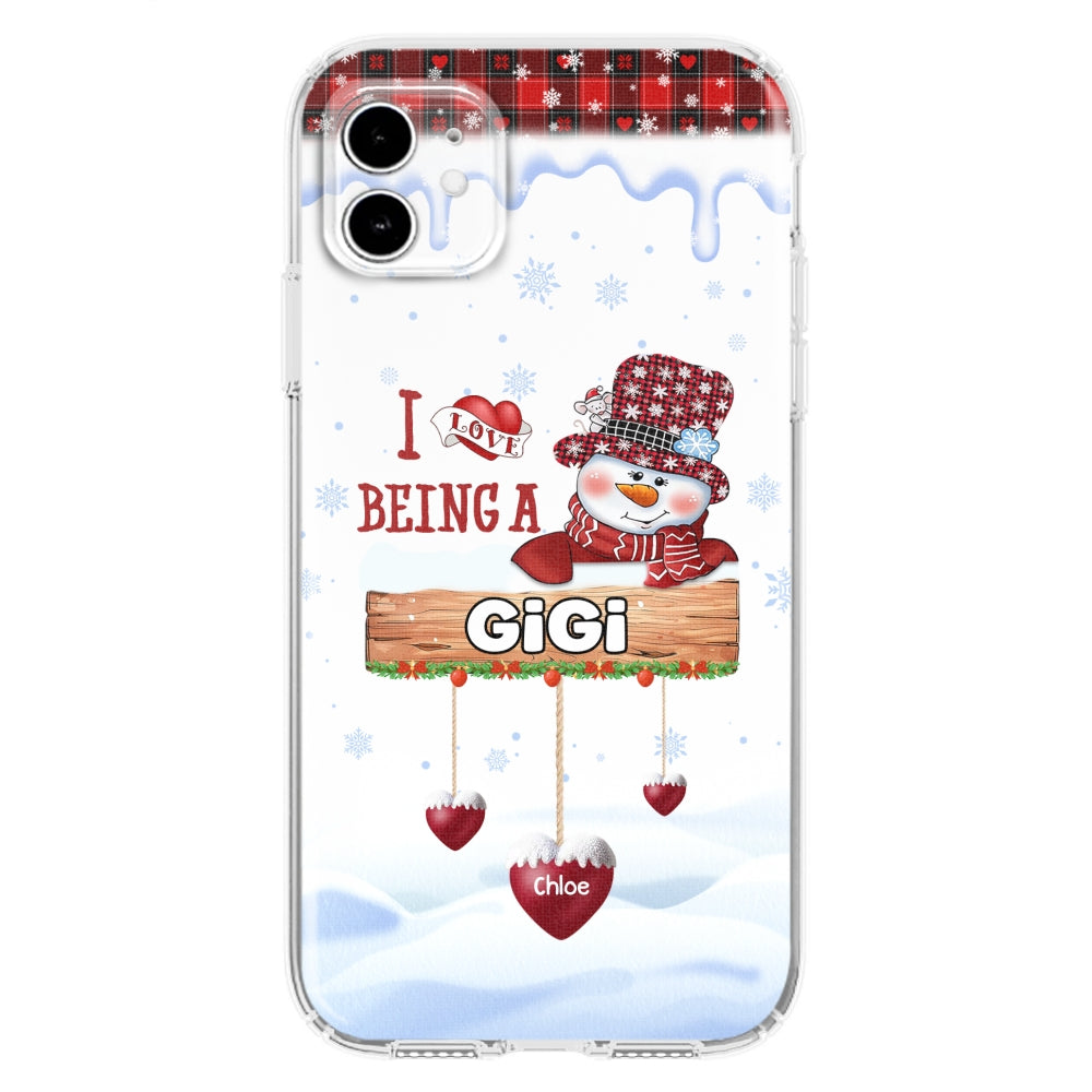 I Love Being A Grandma - Personalized Custom Phone Case