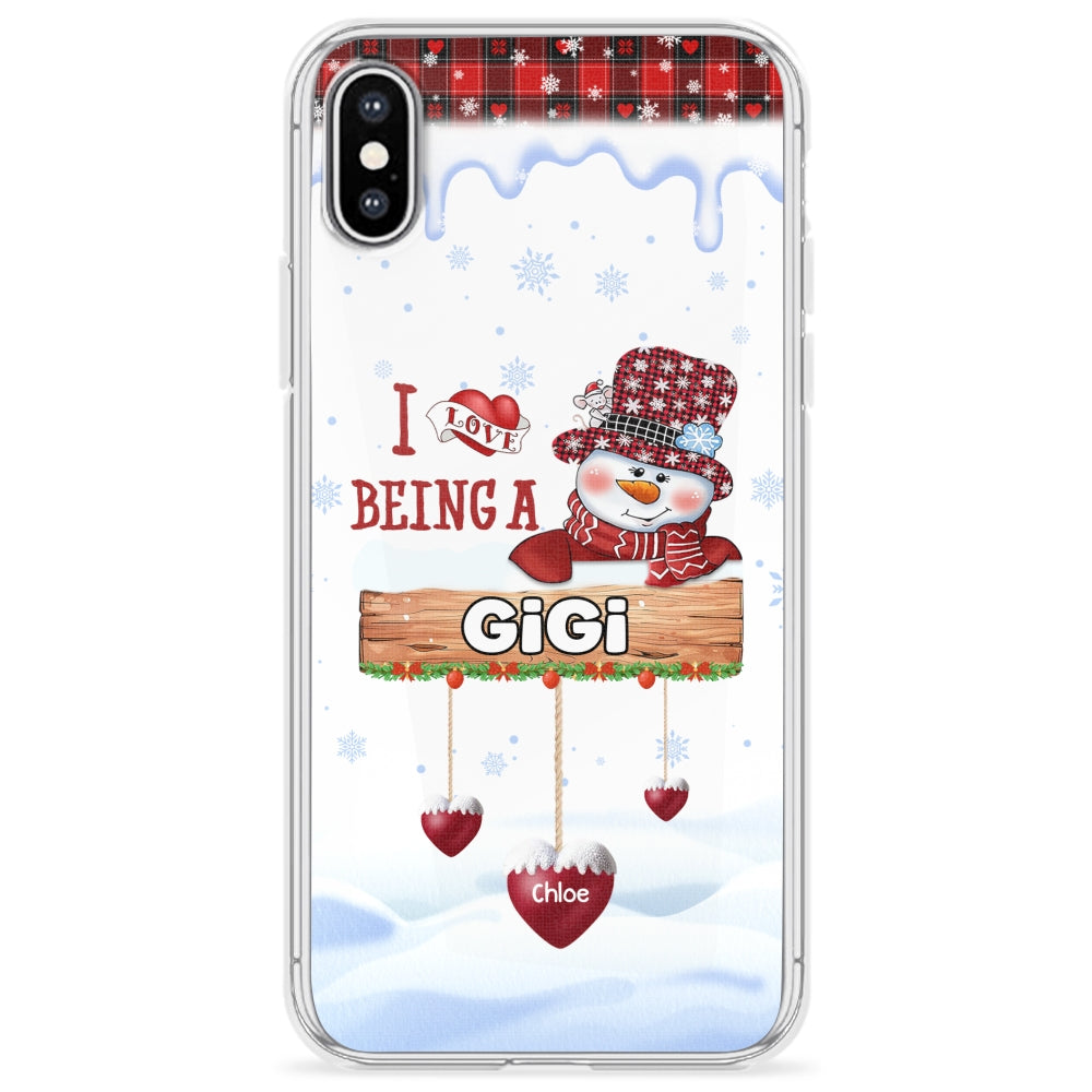 I Love Being A Grandma - Personalized Custom Phone Case