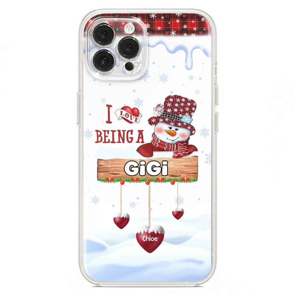 I Love Being A Grandma - Personalized Custom Phone Case