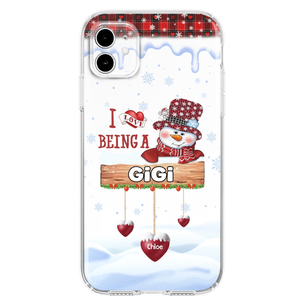 I Love Being A Grandma - Personalized Custom Phone Case