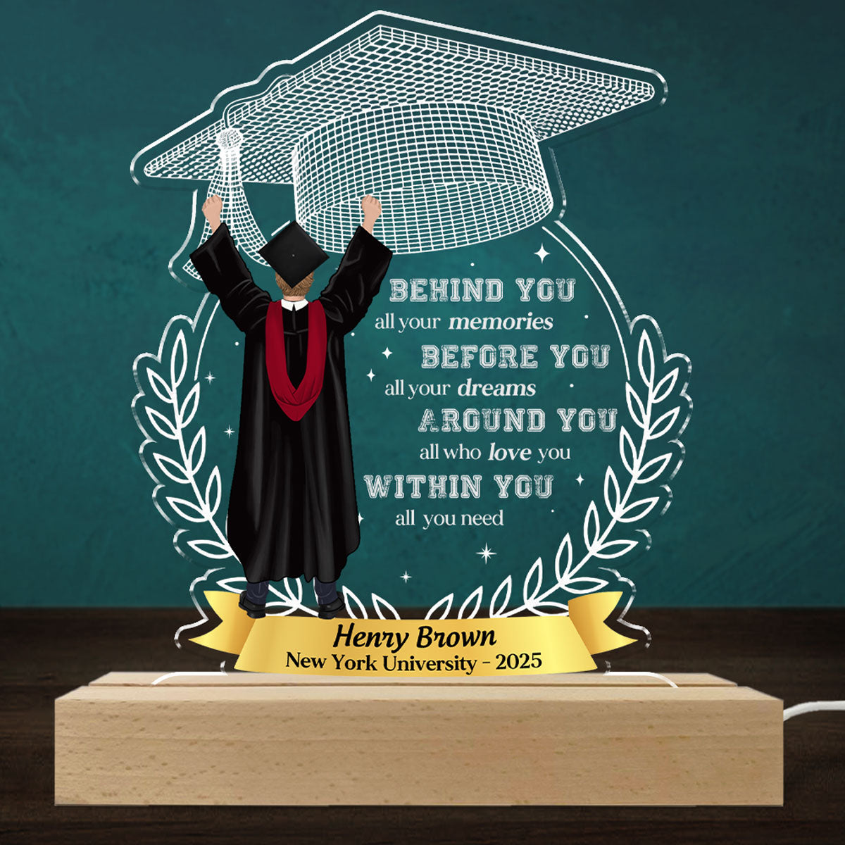 Happy Graduation - Personalized Custom LED Light