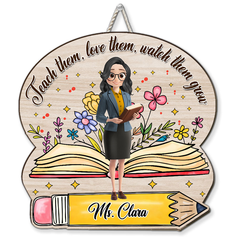 Watch Them Grow - Personalized Custom Wood Sign