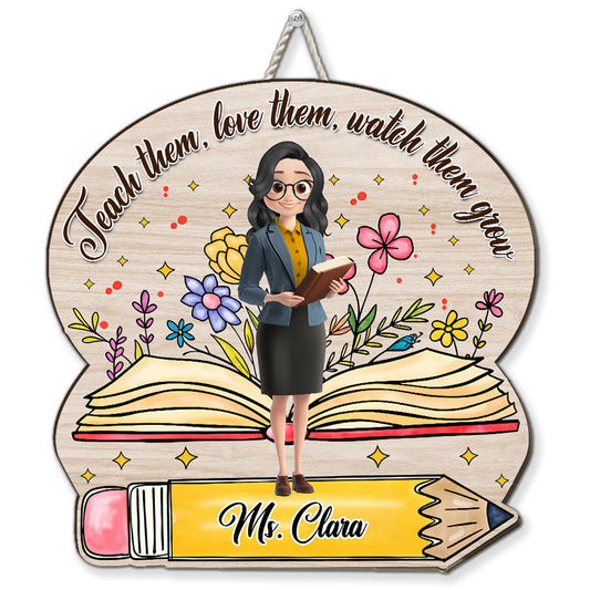 Watch Them Grow - Personalized Custom Wood Sign