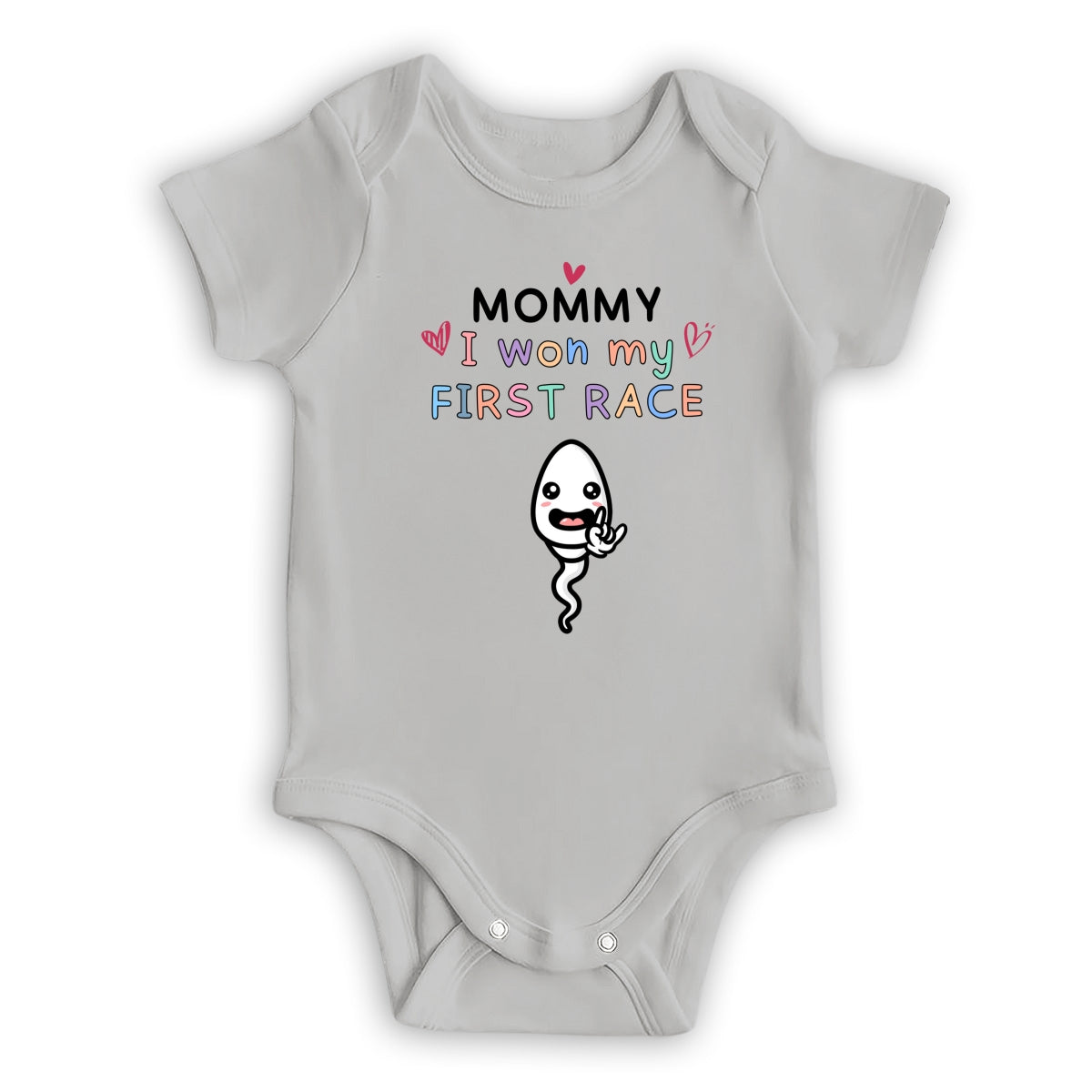 Mummy I Won First Race - Personalized Custom Baby Onesie