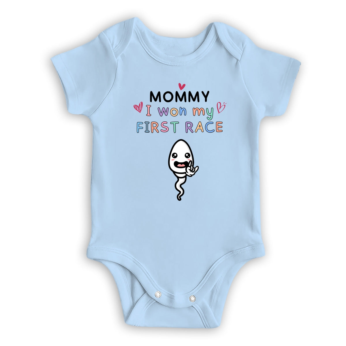 Mummy I Won First Race - Personalized Custom Baby Onesie