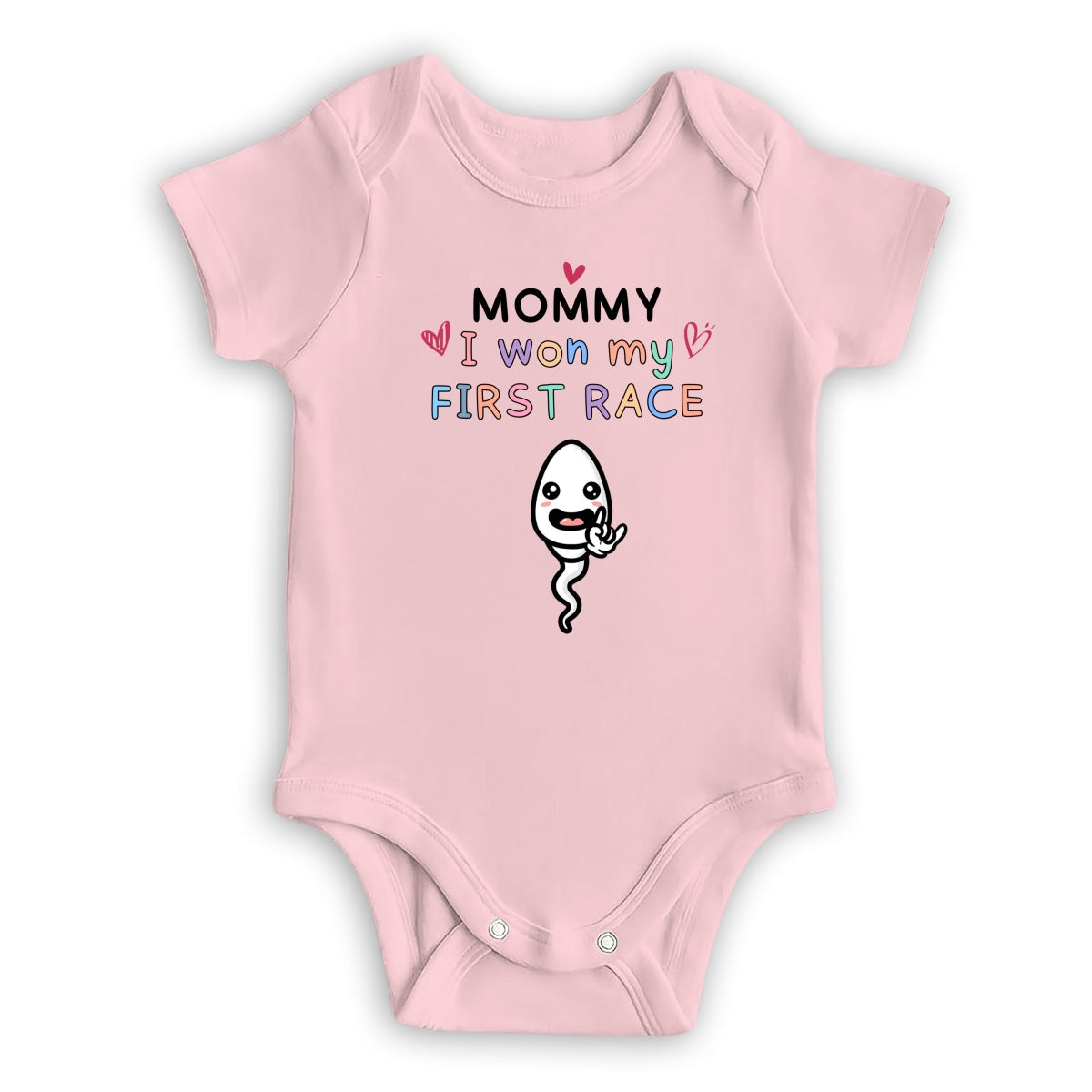 Mummy I Won First Race - Personalized Custom Baby Onesie