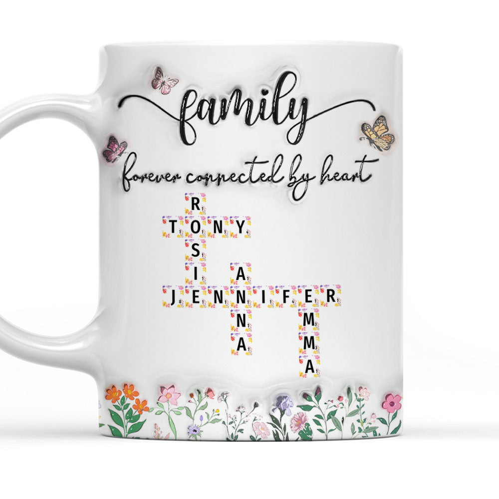 We Are Forever Connected at Heart - Personalized Custom 3D Inflated Effect Mug