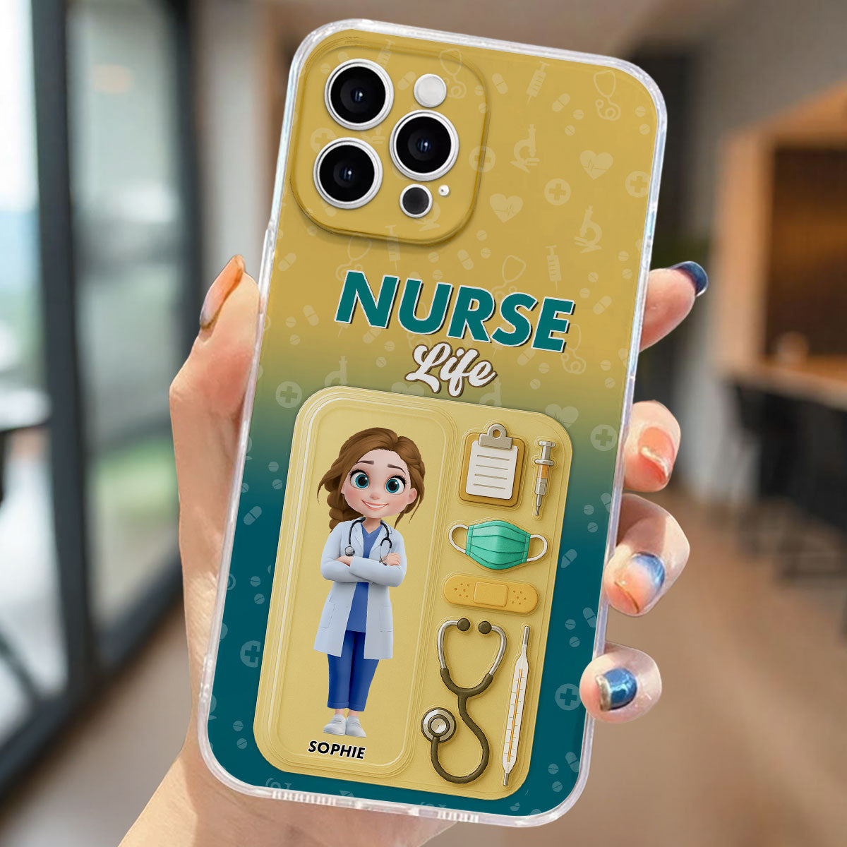 Proud Of Nurse Life - Personalized Custom Phone Case