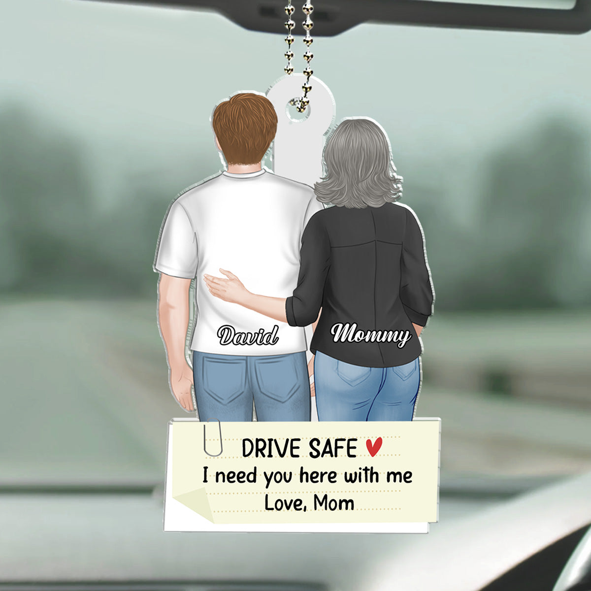 I Need You Here - Personalized Custom Car Ornament