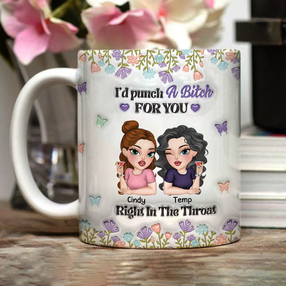 Bestie Slay Forever - Personalized Custom 3D Inflated Effect Mug