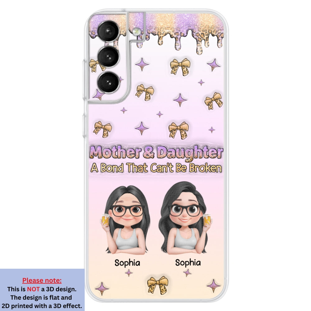 A Bond Between Mother And Daughter - Personalized Custom 3D Inflated Effect Phone Case
