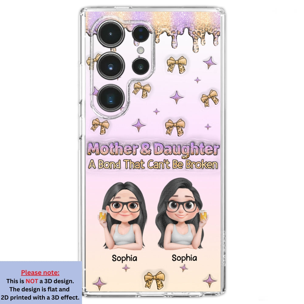 A Bond Between Mother And Daughter - Personalized Custom 3D Inflated Effect Phone Case