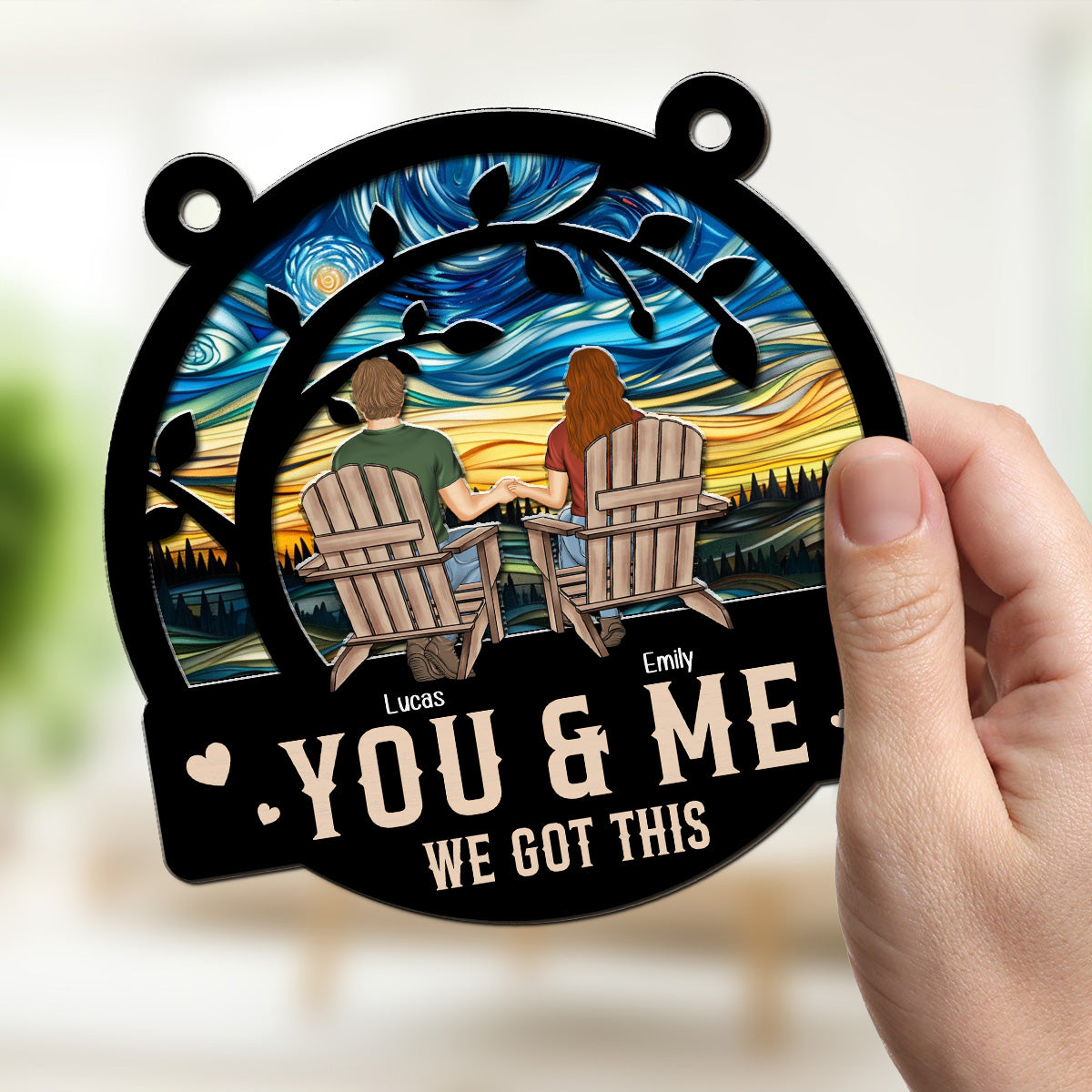 You & Me We Got This Ver 2  - Personalized Custom Suncatcher