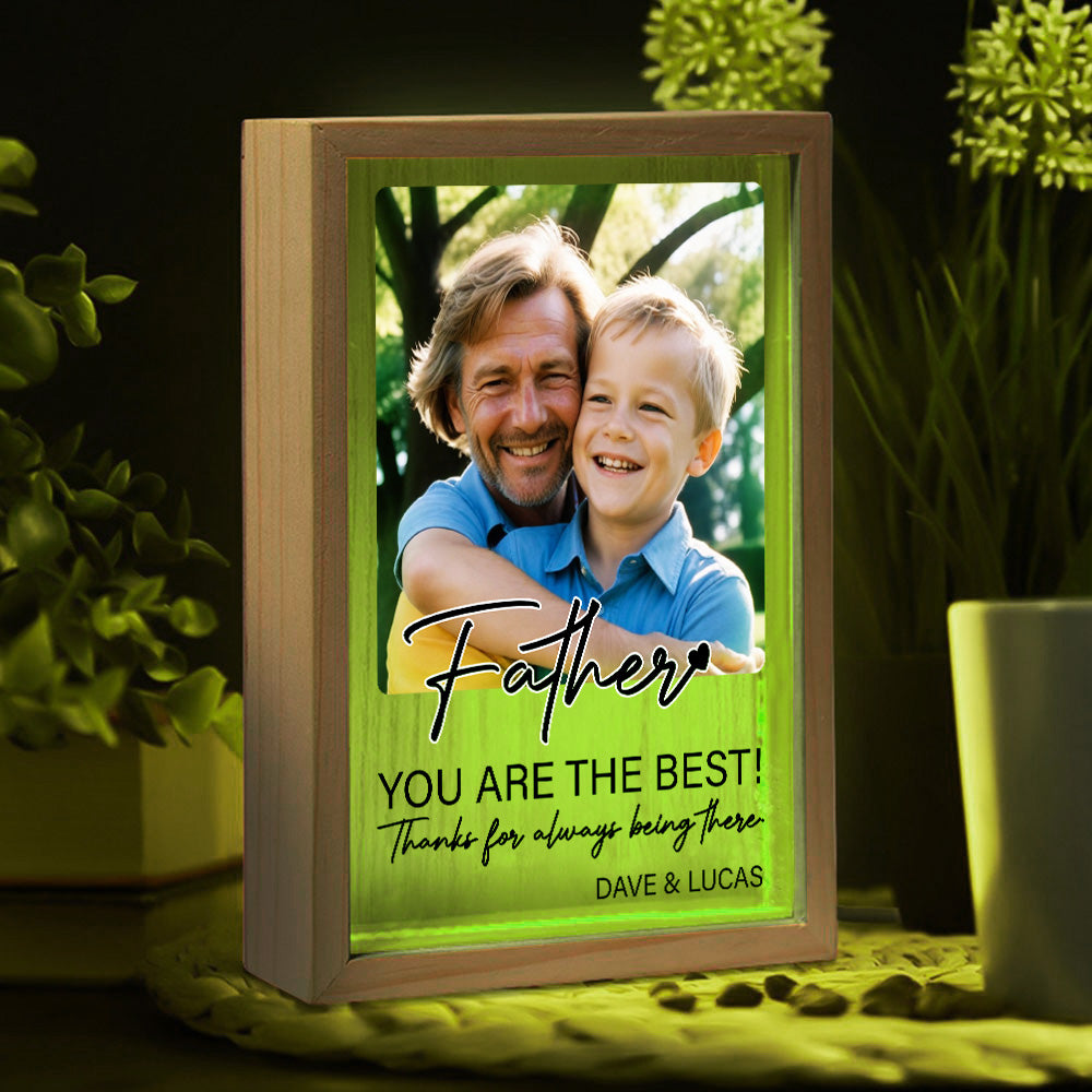 Papa You Are The Best - Personalized Frame Light Box