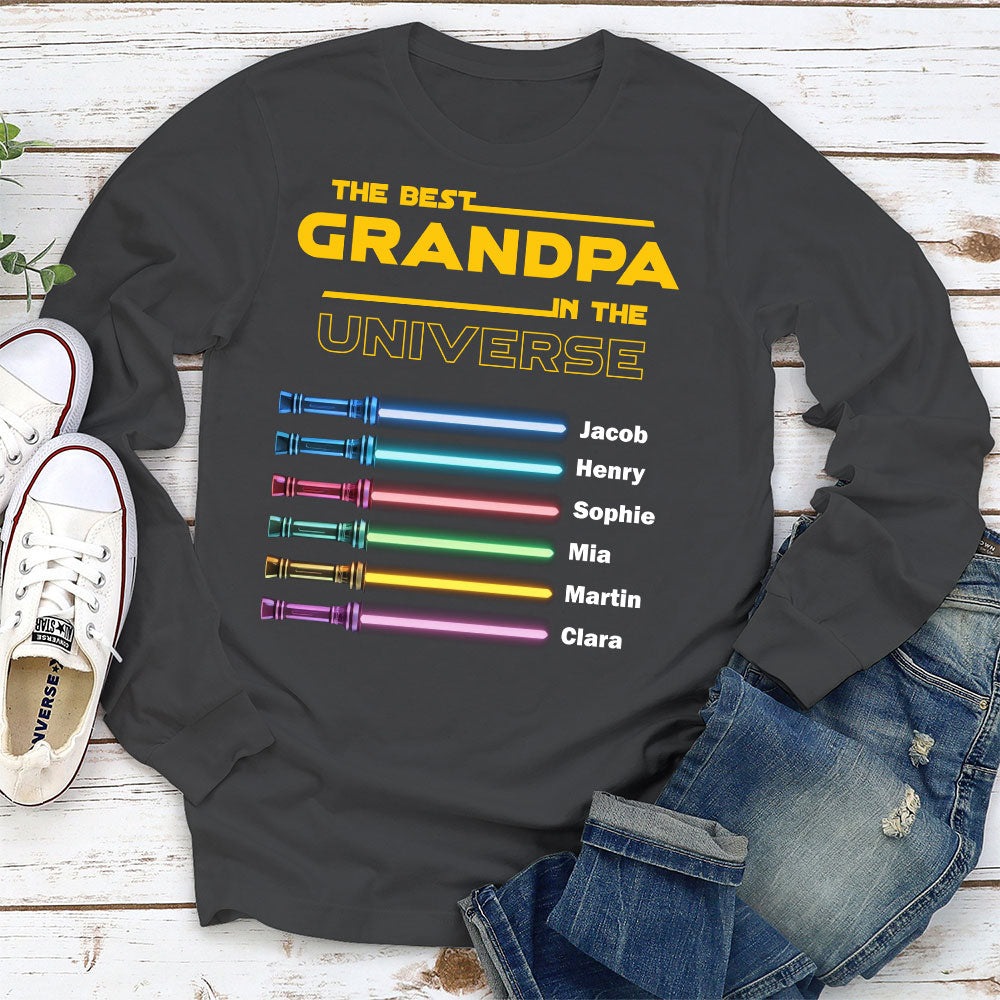 Best Dad In The Universe - Personalized Custom Shirt