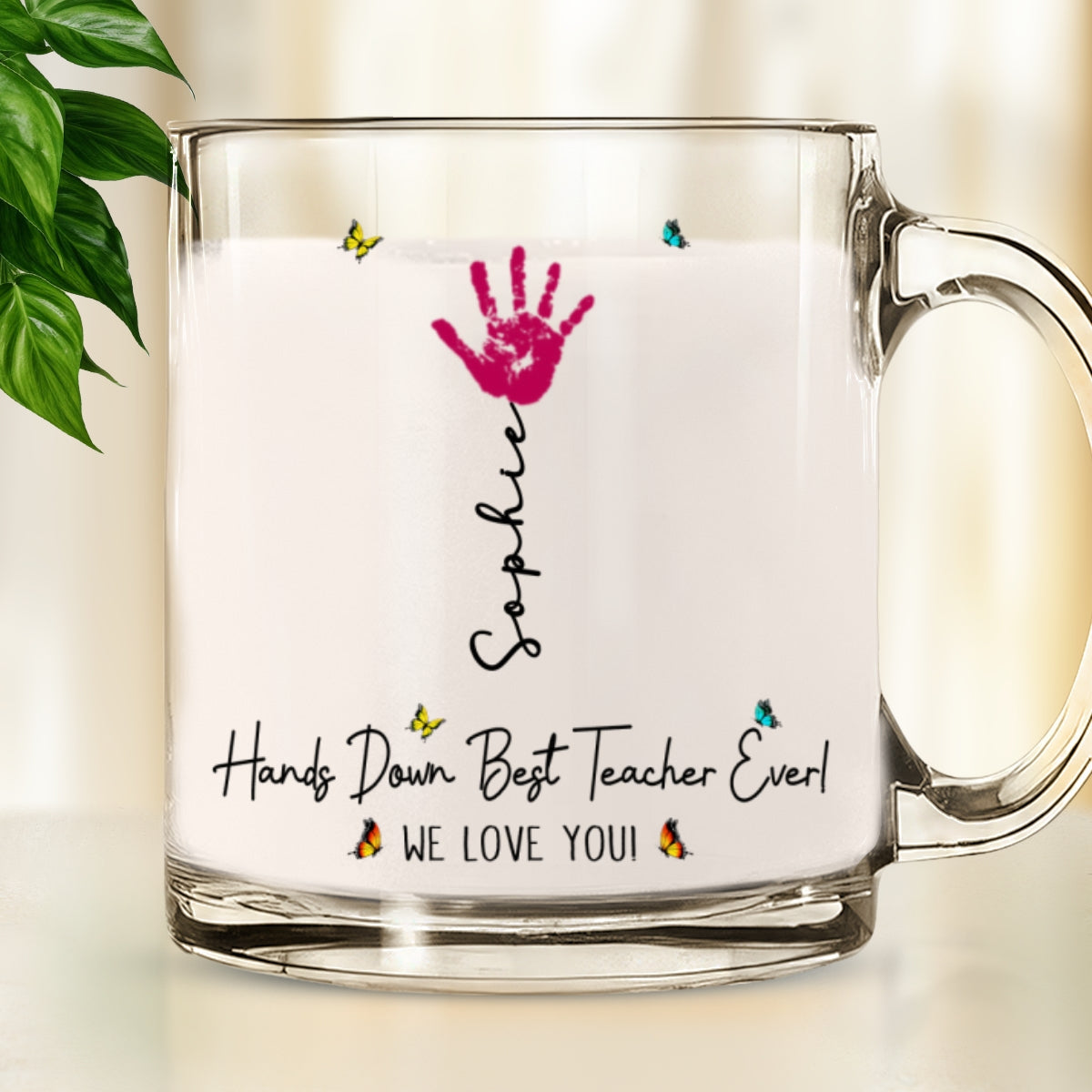 Best Teacher - Personalized Custom Glass Mug