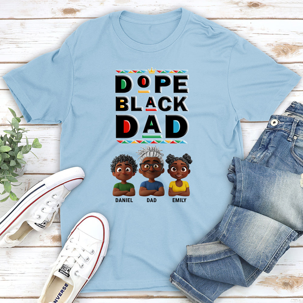 Cool Black Dad - Personalized Custom Shirt