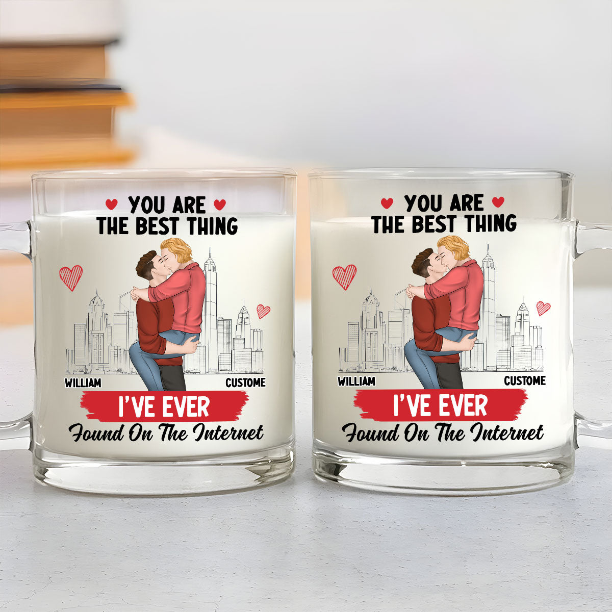You Are The Best - Personalized Custom Glass Mug