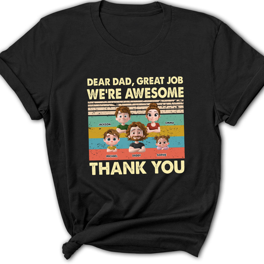 Thank You Dad - Personalized Custom Shirt