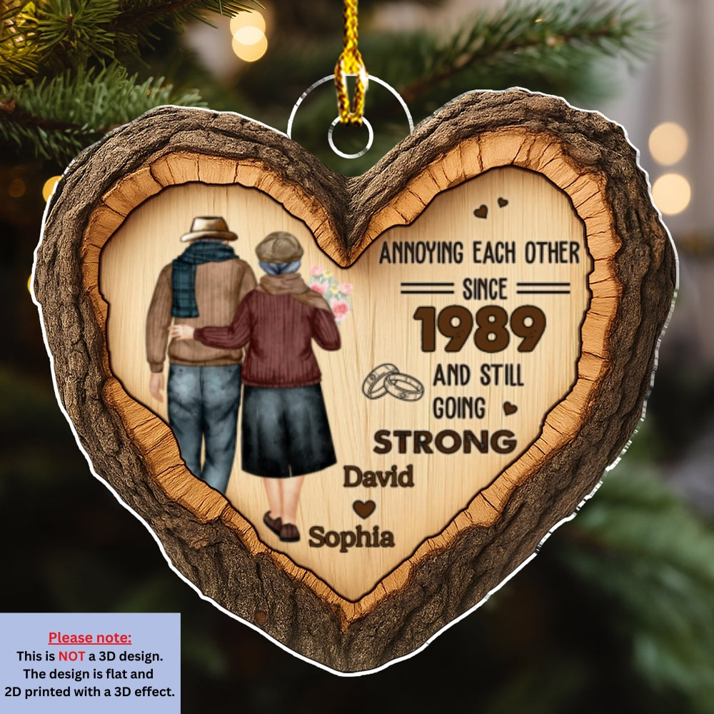 Eternal Love Carving - Personalized Custom Acrylic Ornament