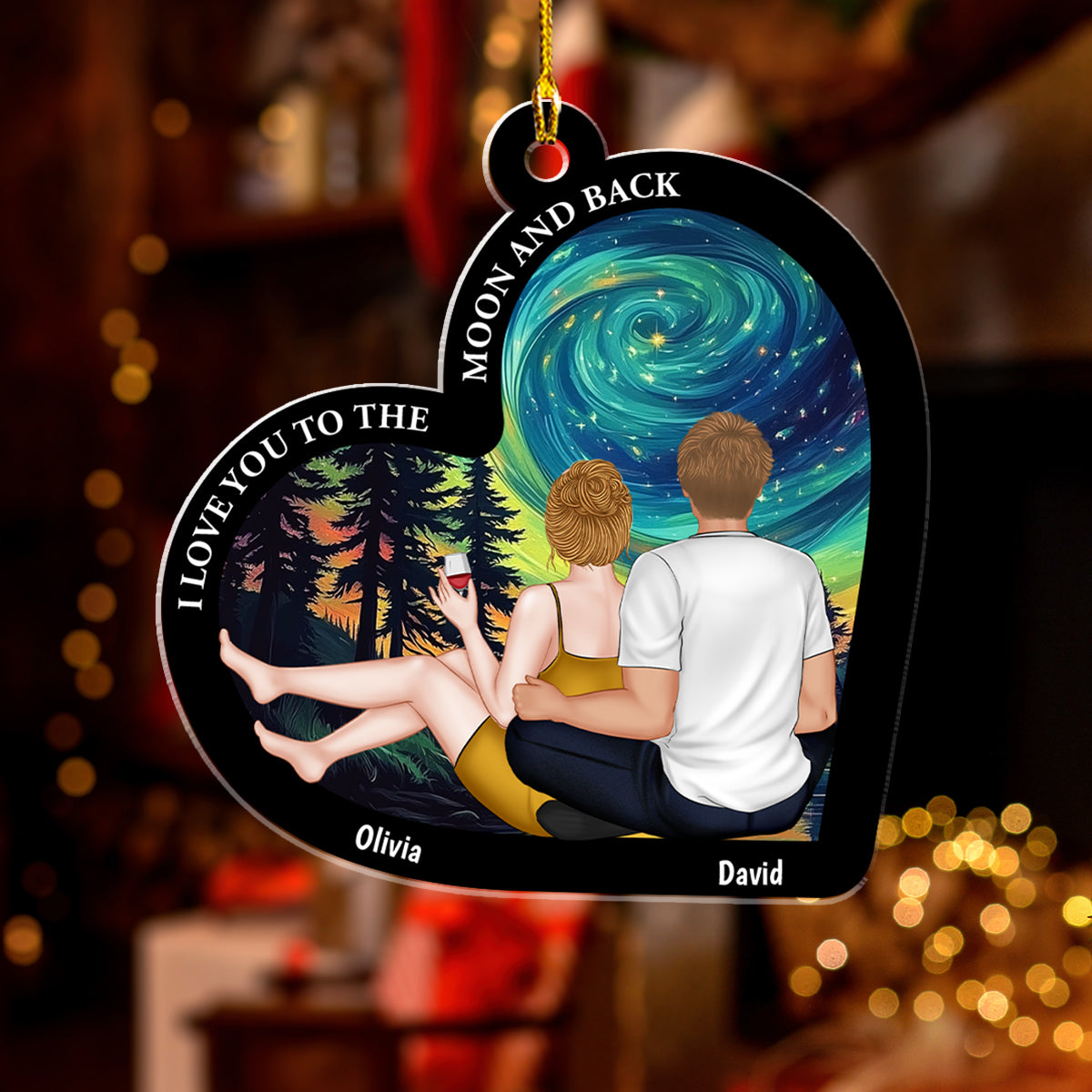 Together We Build A Life We Love - Personalized Custom Acrylic Ornament