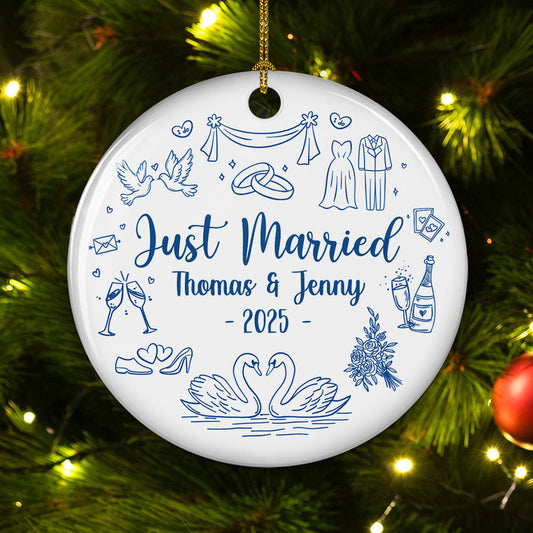 Marry You - Personalized Custom Ceramic Ornament