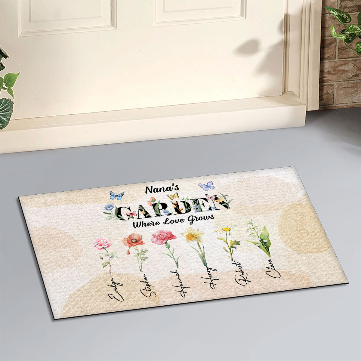 Grandma Garden - Personalized Custom Doormat