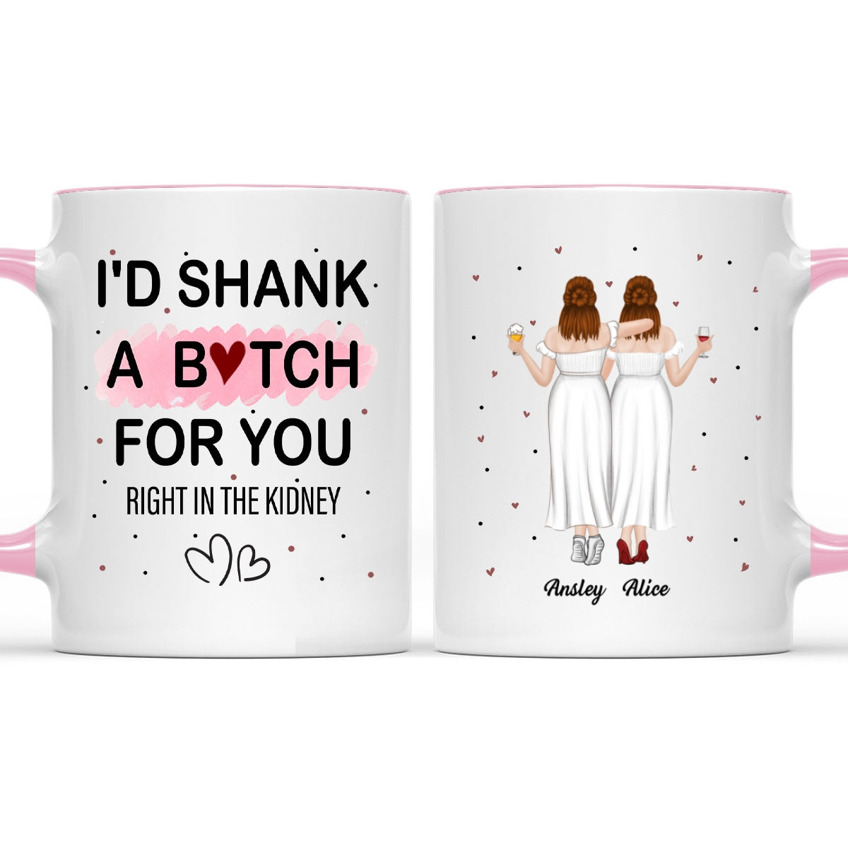 Best Friend Ever - Personalized Custom Accent Mug