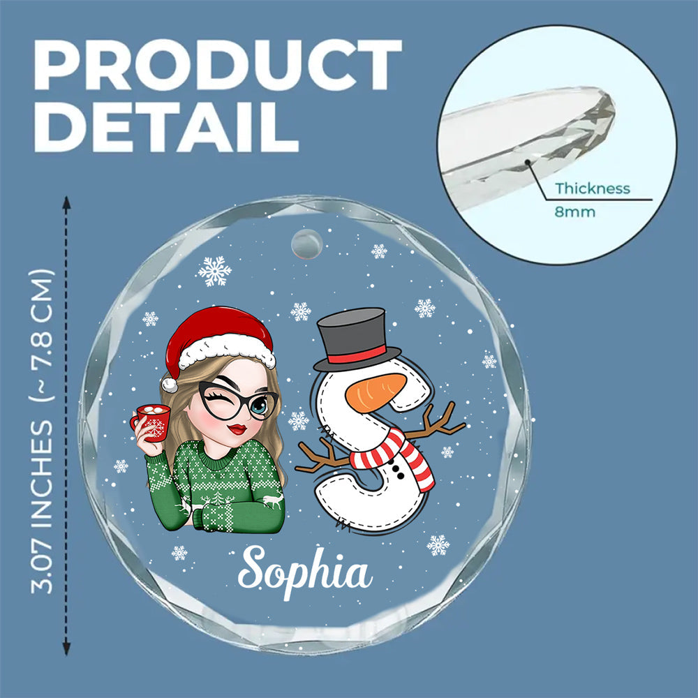 A True Friend Is For Ever A Friend - Personalized Custom Glass Ornament