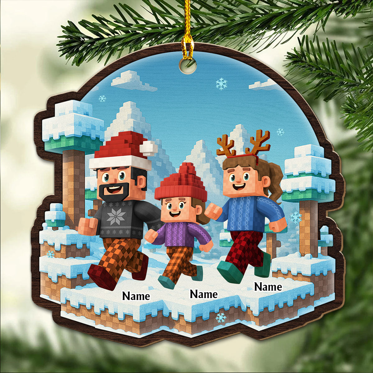 Let Us Go - Personalized Custom Wood Ornament