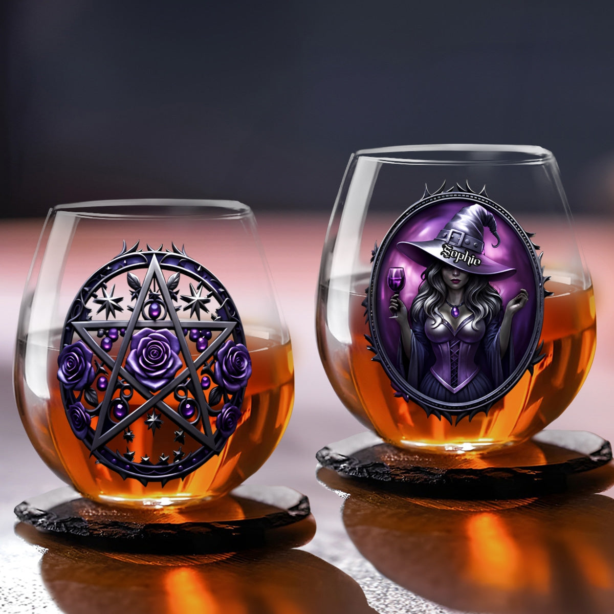 Twinning With My Bestie - Personalized Custom Wine Glass