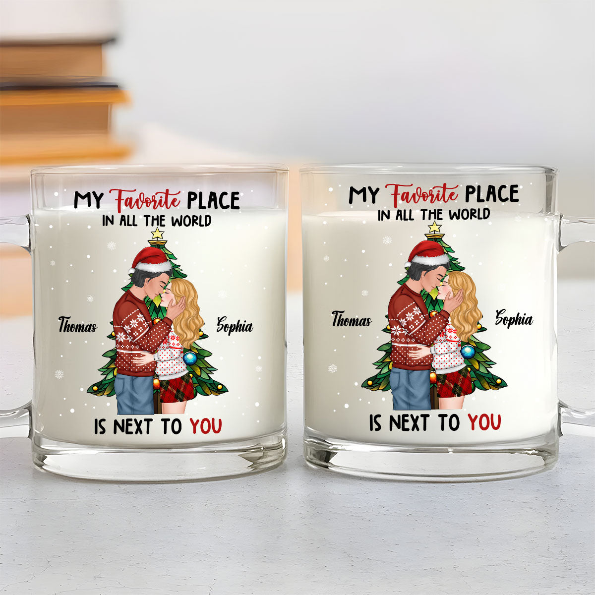 You Are My Favorite Place - Personalized Custom Glass Mug