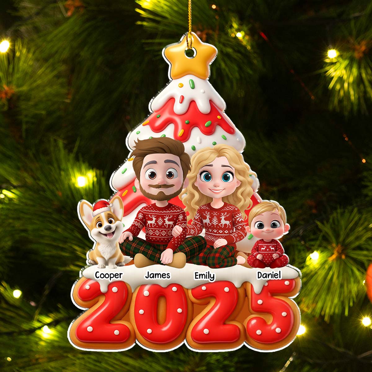 Our Family Is Sweet - Personalized Custom Acrylic Ornament