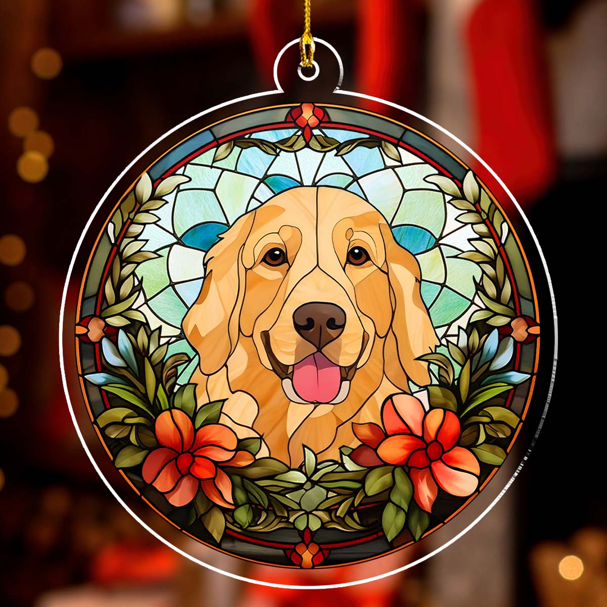 Lovely Dog - Personalized Custom Acrylic Ornament