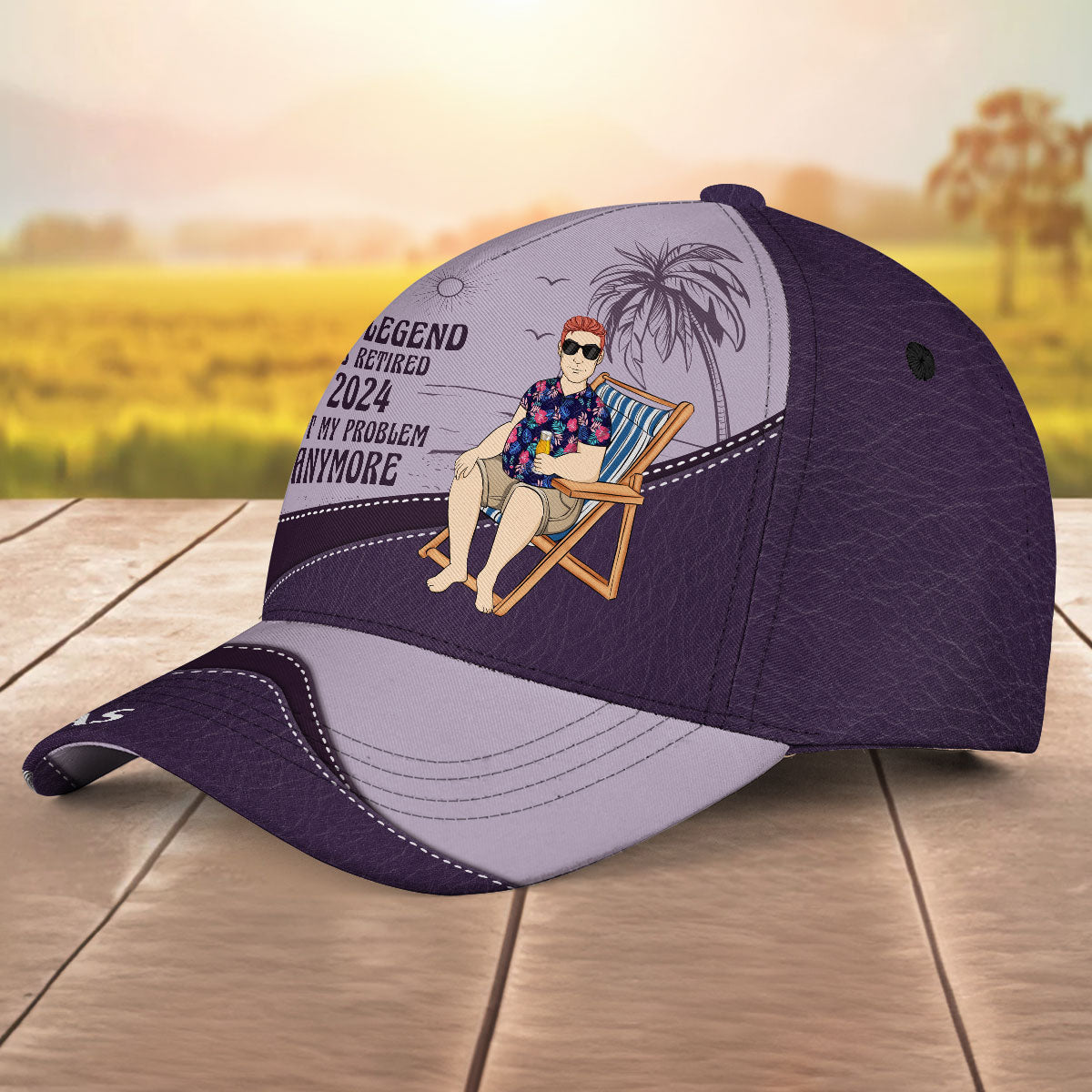 The Legend Has Retired Vintage - Personalized Custom Classic Cap