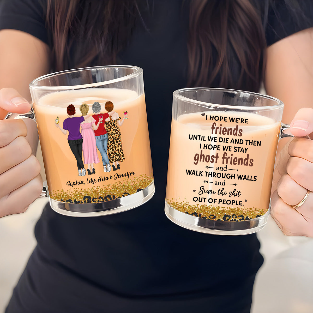We Are Friends Until We Die - Personalized Custom Glass Mug