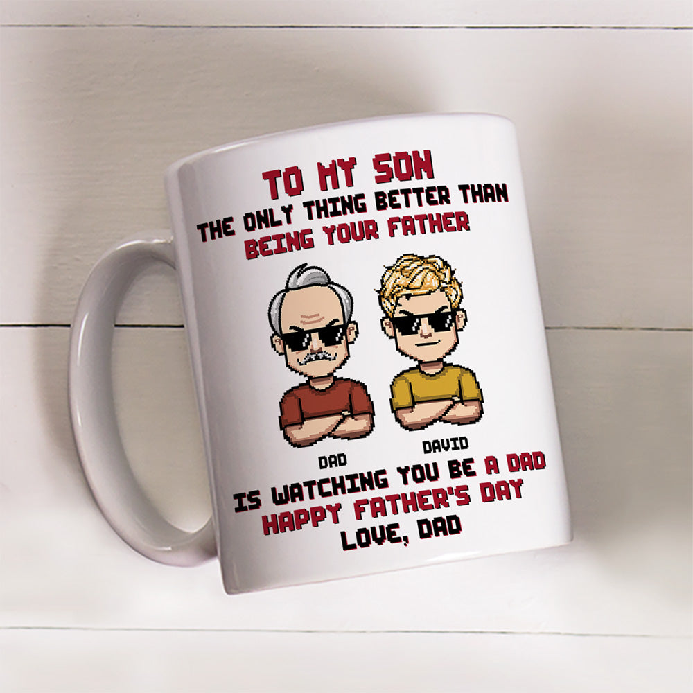 Proud Of The Man You Become - Personalized Custom Coffee Mug