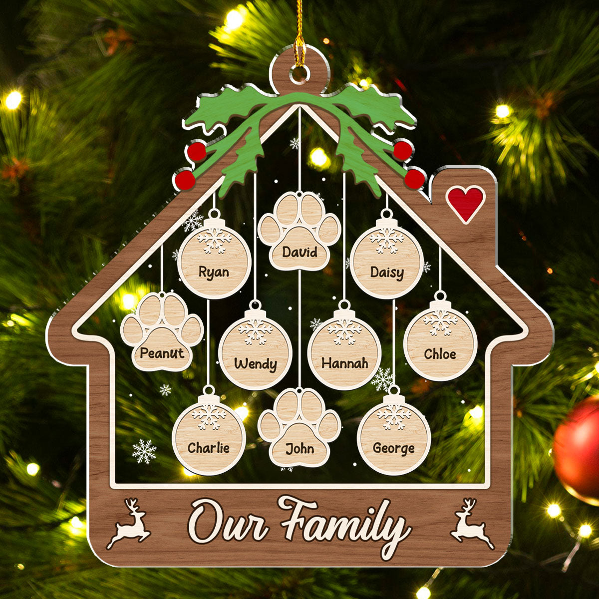 Loving Home - Personalized Custom Acrylic Ornament