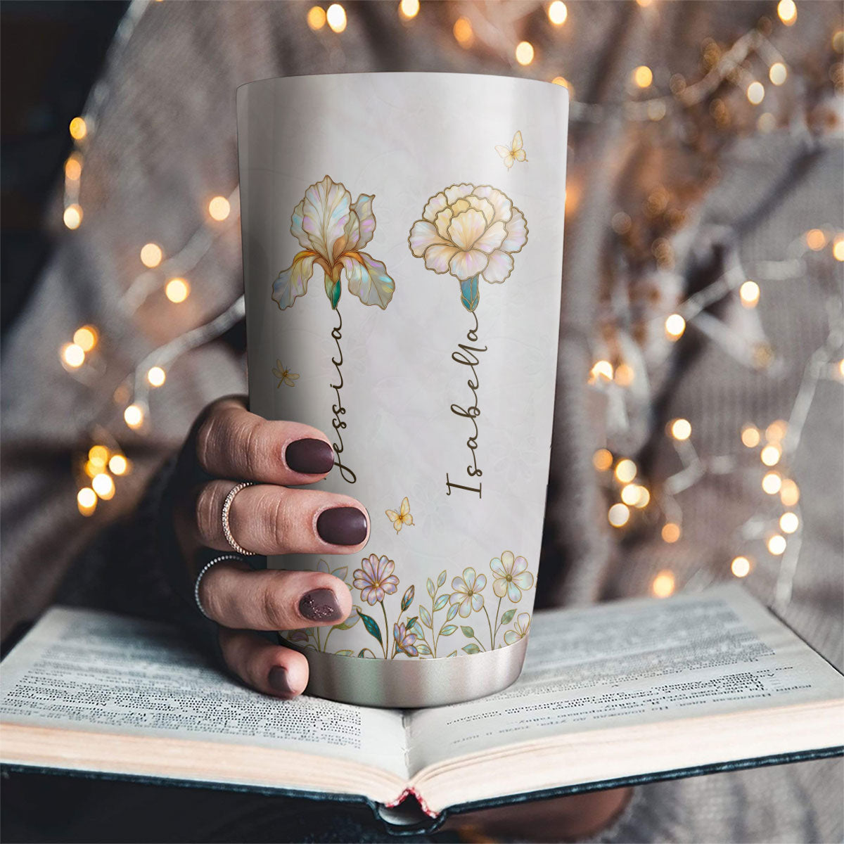 Sister Forever In My Heart - Personalized Custom Tumbler