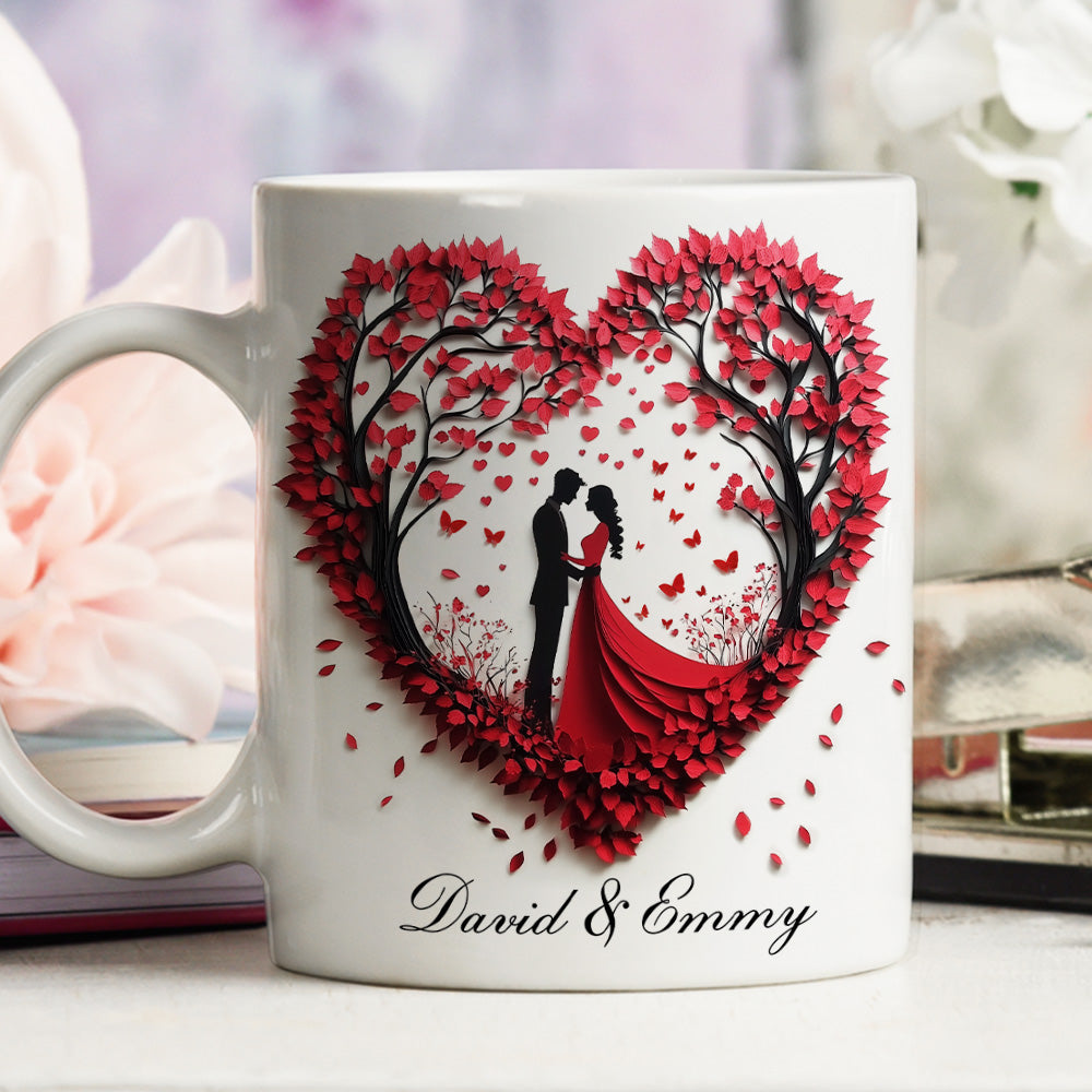 Love Is A Flame That Never Goes Out - Personalized Custom Coffee Mug
