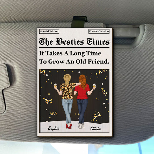 The Besties Times - Personalized Custom Car Visor Clip