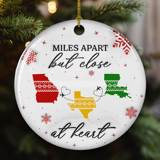 Home Is Where - Personalized Custom 3D Inflated Effect Ceramic Ornament