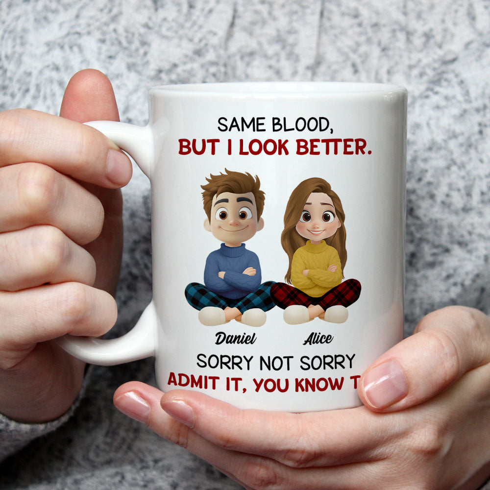 Guess Who Got The Looks - Personalized Custom Coffee Mug