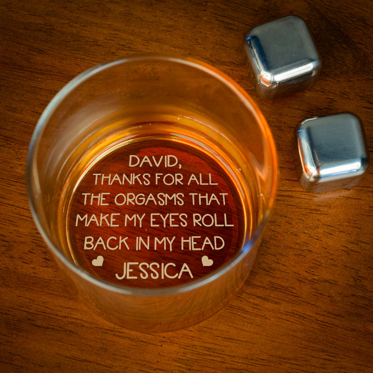 You Make My Eyes Roll - Personalized Custom Engraved Whiskey Glass