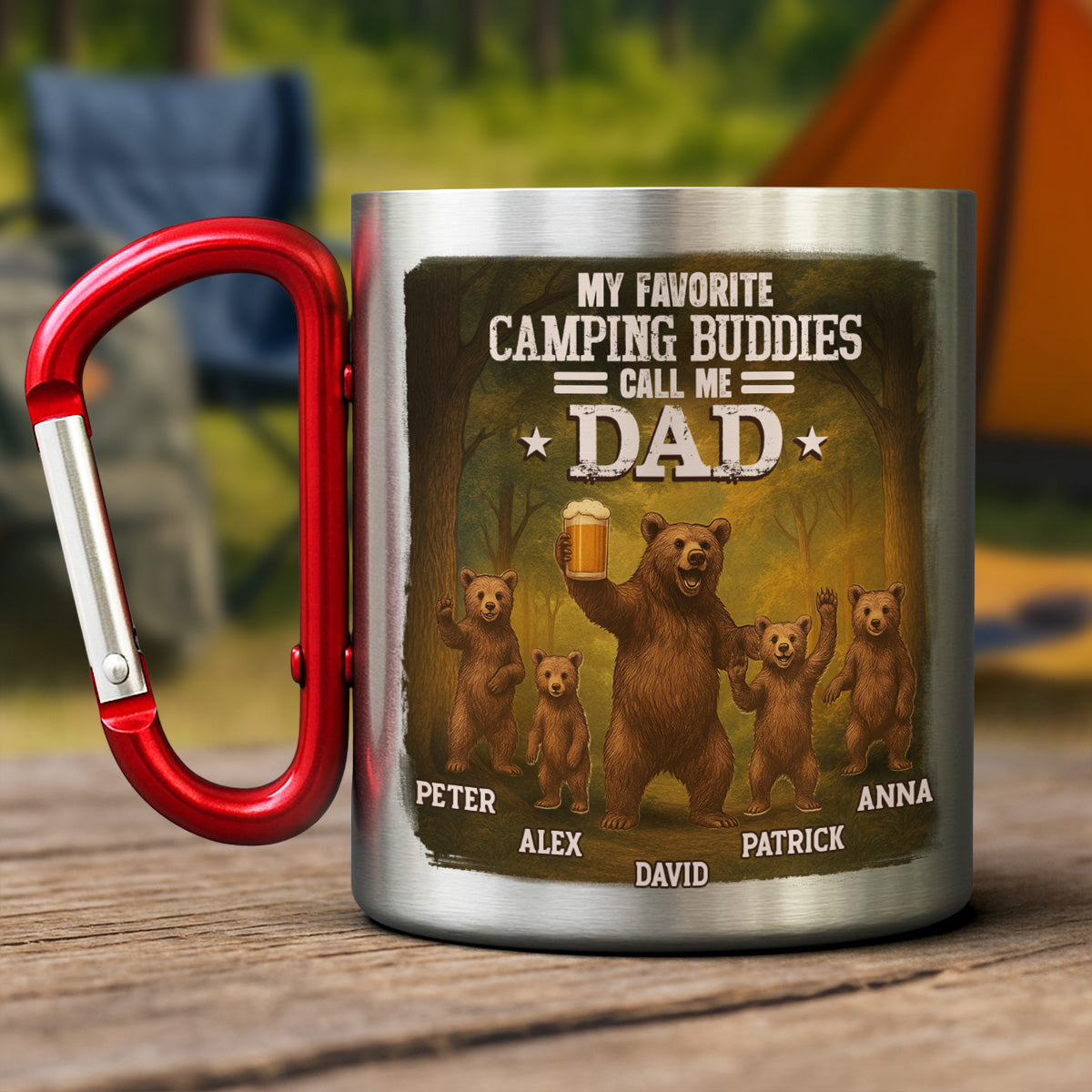 My Favorite Camping Buddy - Personalized Custom Carabiner Mug