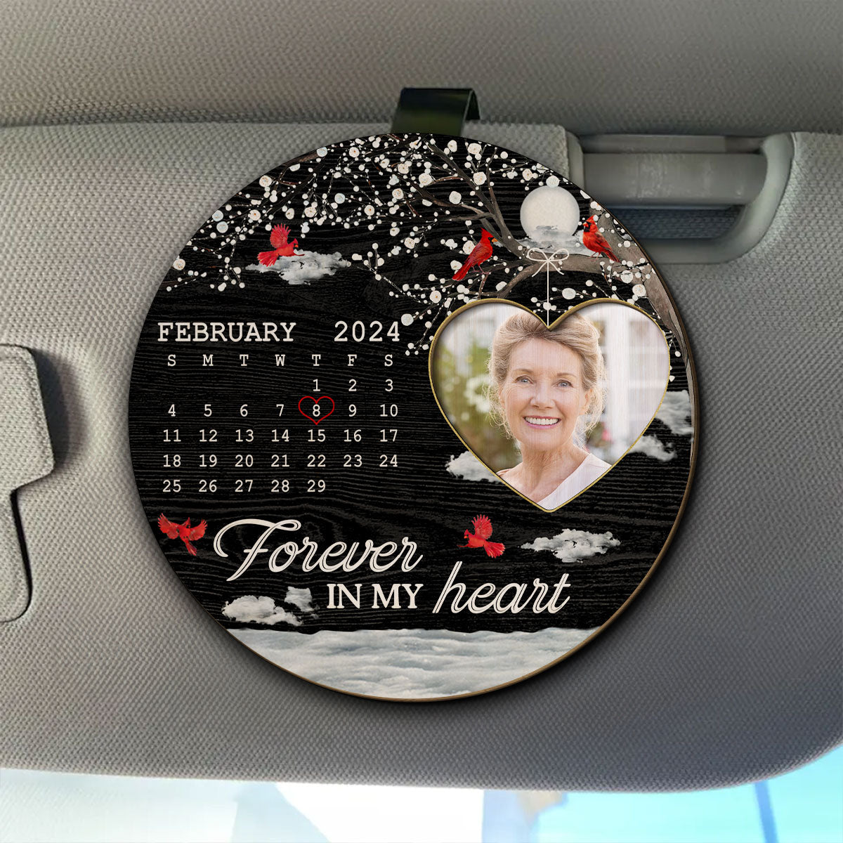 A Piece Of My Heart - Personalized Custom Car Visor Clip