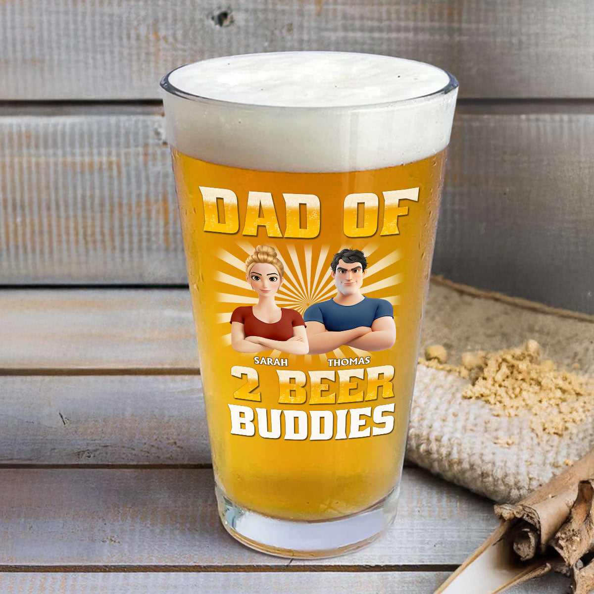 Beer Buddies - Personalized Custom Beer Glass