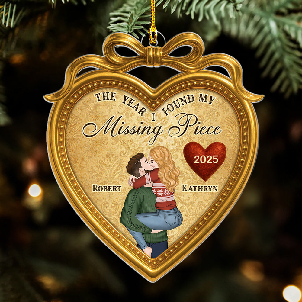 I Found My Missing Piece - Personalized Custom Acrylic Ornament